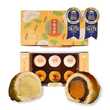 【 經典好味 】6入小月餅 綠豆椪 3入+蛋黃酥 3入 蛋奶素