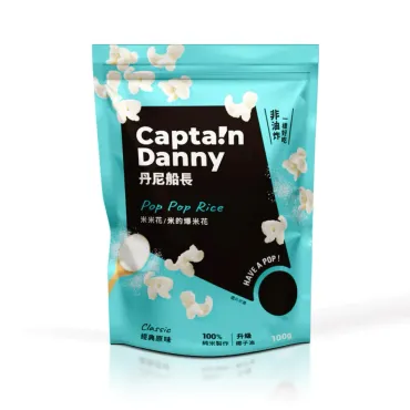 丹尼船長 米米花 米製爆米花 原味鹹甜 100g 純素