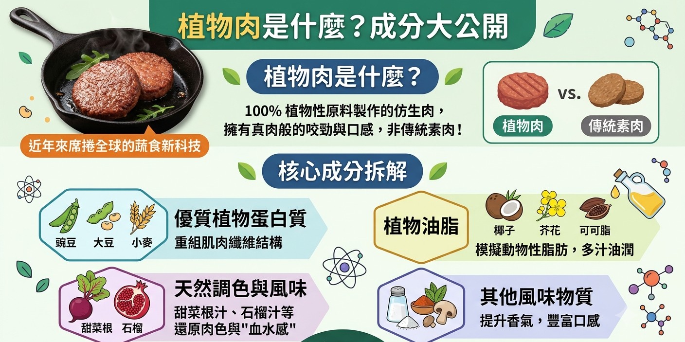 植物肉是什麼？成分拆解與傳統素肉大對決！植物肉真的好吃嗎？